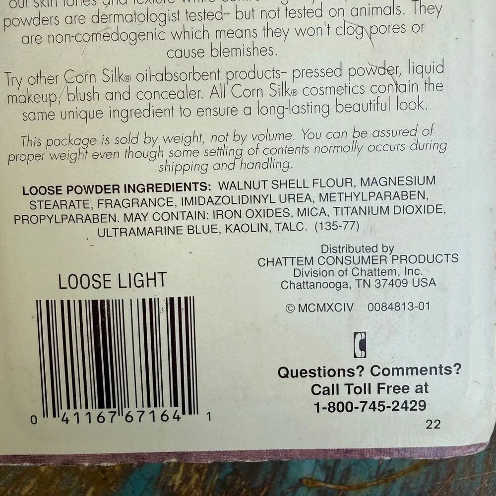 Vintage Corn Silk Oil-Absorbent Loose Powder Classic Translucent Light Sealed Ne